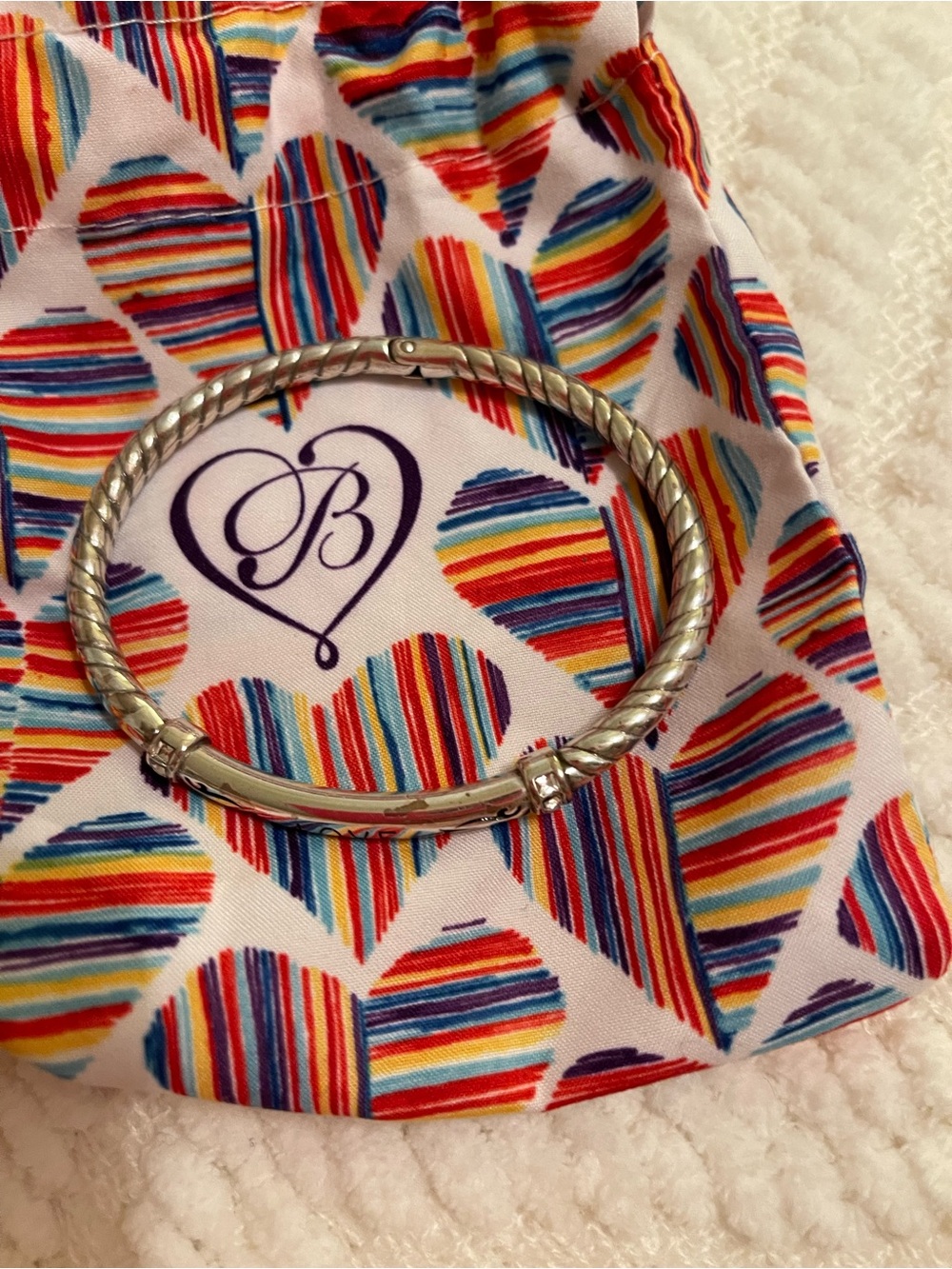 Brighton Silver Twisted Cable Bracelet